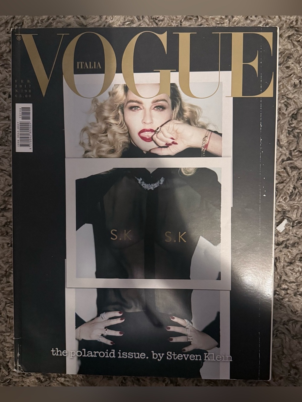 VOGUE Italia 798 February 2017 Madonna Klein Polaroid issue